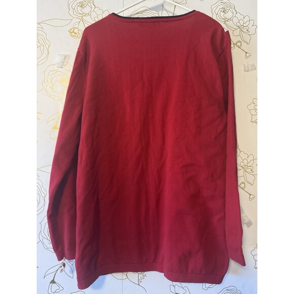 Tommy Hilfiger Sweater Woman's Size XXL 2X Long Sleeve Plaid Ivy Argyle Prep 56 - Picture 6 of 6